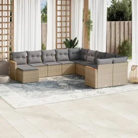 Garden sofa set with beige cushions mix 11 pieces PE rattan by , Garden sets - Ref: Foro24-3226570, Price: 656,91 €, Discount: %