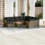 11-piece garden sofa set and gray synthetic rattan cushions by , Garden sets - Ref: Foro24-3226564, Price: 608,97 €, Discount: %