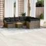 11-teiliges Gartensofa-Set und graue synthetische Rattankissen von , Gartensets - Ref: Foro24-3226564, Preis: 583,10 €, Rabat...