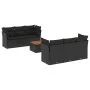Set de comedor de jardín 7 pzas y cojines ratán sintético negro de , Conjuntos de jardín - Ref: Foro24-3255817, Precio: 470,1...