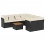 8-piece garden sofa set and black synthetic rattan cushions by , Garden sets - Ref: Foro24-3255860, Price: 531,32 €, Discount: %