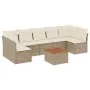 Garden sofa set with beige cushions 8 pcs PE rattan by , Garden sets - Ref: Foro24-3255904, Price: 513,94 €, Discount: %