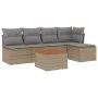 Garden sofa set with beige cushions mix 6 pieces PE rattan by , Garden sets - Ref: Foro24-3255933, Price: 331,08 €, Discount: %