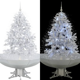 Weihnachtsbaum mit Schnee mit weißem Schirmständer 140 cm von vidaXL, Weihnachtsbäume - Ref: Foro24-284334, Preis: 117,24 €, ...