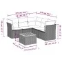 Garden sofa set with cushions 6 pieces beige synthetic rattan by , Garden sets - Ref: Foro24-3255967, Price: 392,17 €, Discou...