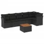 7-piece garden dining set and black synthetic rattan cushions by , Garden sets - Ref: Foro24-3255978, Price: 424,86 €, Discou...
