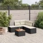 6-piece garden sofa set and black synthetic rattan cushions by , Garden sets - Ref: Foro24-3256000, Price: 309,00 €, Discount: %