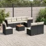 8-piece garden sofa set and black synthetic rattan cushions by , Garden sets - Ref: Foro24-3256014, Price: 501,18 €, Discount: %
