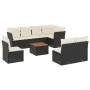 8-piece garden sofa set and black synthetic rattan cushions by , Garden sets - Ref: Foro24-3256014, Price: 501,18 €, Discount: %