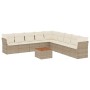 Garden sofa set with beige cushions 10 pieces synthetic rattan by , Garden sets - Ref: Foro24-3256023, Price: 684,82 €, Disco...