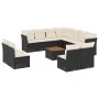 Gartensofa-Set 12-teilig mit schwarzen synthetischen Rattankissen von , Gartensets - Ref: Foro24-3256035, Preis: 647,14 €, Ra...