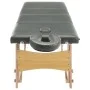 Camilla de masaje 4 zonas estructura madera antracita 186x68 cm de vidaXL, Mesas de masaje - Ref: Foro24-110173, Precio: 163,...