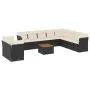 11-piece garden sofa set and black synthetic rattan cushions by , Garden sets - Ref: Foro24-3256049, Price: 647,37 €, Discoun...