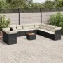 Garden sofa set 12 pieces with black synthetic rattan cushions by , Garden sets - Ref: Foro24-3256056, Price: 755,86 €, Disco...