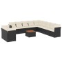 Garden sofa set 12 pieces with black synthetic rattan cushions by , Garden sets - Ref: Foro24-3256056, Price: 766,95 €, Disco...
