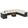 Gartensofa-Set 12-teilig mit schwarzen synthetischen Rattankissen von , Gartensets - Ref: Foro24-3256056, Preis: 755,86 €, Ra...