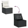 Gartensofa-Set 12-teilig mit schwarzen synthetischen Rattankissen von , Gartensets - Ref: Foro24-3256056, Preis: 755,86 €, Ra...