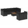 Garden sofa set 10 pieces with black synthetic rattan cushions by , Garden sets - Ref: Foro24-3256139, Price: 623,00 €, Disco...