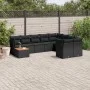 Set de sofás de jardín 10 pzas cojines ratán sintético negro de , Conjuntos de jardín - Ref: Foro24-3256153, Precio: 623,00 €...