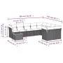 Set de sofás de jardín 10 pzas cojines ratán sintético negro de , Conjuntos de jardín - Ref: Foro24-3256153, Precio: 623,00 €...