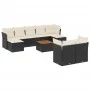 Garden sofa set 10 pieces with black synthetic rattan cushions by , Garden sets - Ref: Foro24-3256203, Price: 570,96 €, Disco...