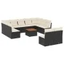 Garden sofa set 12 pieces with black synthetic rattan cushions by , Garden sets - Ref: Foro24-3256217, Price: 623,82 €, Disco...