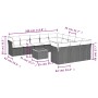 Gartensofa-Set mit beigem Kissenmix, 12-teilig aus PE-Rattan von , Gartensets - Ref: Foro24-3256241, Preis: 790,20 €, Rabatt: %