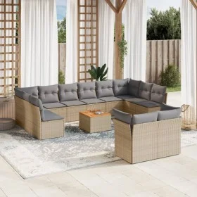 Garden sofa set with beige cushions mix 13 pieces PE rattan by , Garden sets - Ref: Foro24-3256248, Price: 854,64 €, Discount: %