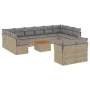 Garden sofa set with beige cushions mix 13 pieces PE rattan by , Garden sets - Ref: Foro24-3256248, Price: 854,64 €, Discount: %