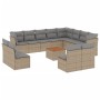 Garden sofa set with beige cushions mix 13 pieces PE rattan by , Garden sets - Ref: Foro24-3256262, Price: 825,97 €, Discount: %