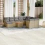 Garden sofa set with beige cushions mix 11 pieces PE rattan by , Garden sets - Ref: Foro24-3256304, Price: 677,13 €, Discount: %