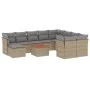 Garden sofa set with beige cushions mix 11 pieces PE rattan by , Garden sets - Ref: Foro24-3256304, Price: 677,13 €, Discount: %