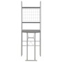 Klappbares Esszimmerset mit Regal, 3-teilig, MDF und schwarzer Stahl von vidaXL, Möbelsets für Küchen und Esszimmer - Ref: Fo...