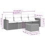 Garden sofa set with cushions 5 pieces beige synthetic rattan by , Garden sets - Ref: Foro24-3256331, Price: 373,56 €, Discou...