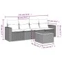 Garden sofa set with cushions 5 pieces beige synthetic rattan by , Garden sets - Ref: Foro24-3256331, Price: 357,05 €, Discou...