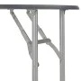 Folding dining set with shelf 3 pieces MDF and black steel by vidaXL, Furniture sets for kitchens and dining rooms - Ref: For...