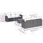 Garden sofa set with beige cushions mix 7 pieces PE rattan by , Garden sets - Ref: Foro24-3256346, Price: 545,18 €, Discount: %