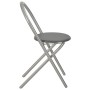Klappbares Esszimmerset mit Regal, 3-teilig, MDF und schwarzer Stahl von vidaXL, Möbelsets für Küchen und Esszimmer - Ref: Fo...