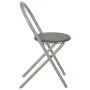 Klappbares Esszimmerset mit Regal, 3-teilig, MDF und schwarzer Stahl von vidaXL, Möbelsets für Küchen und Esszimmer - Ref: Fo...