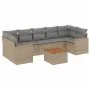 Garden sofa set with beige cushions mix 8 pieces PE rattan by , Garden sets - Ref: Foro24-3256367, Price: 537,88 €, Discount: %