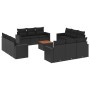 Set de sofás de jardín y cojines 13 pzas ratán sintético negro de , Conjuntos de jardín - Ref: Foro24-3256384, Precio: 981,09...