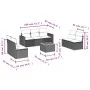 Garden sofa set with beige cushions mix 8 pieces PE rattan by , Garden sets - Ref: Foro24-3256409, Price: 492,36 €, Discount: %