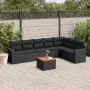 8-piece garden sofa set and black synthetic rattan cushions by , Garden sets - Ref: Foro24-3256482, Price: 502,96 €, Discount: %