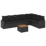 8-piece garden sofa set and black synthetic rattan cushions by , Garden sets - Ref: Foro24-3256482, Price: 502,96 €, Discount: %