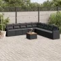 Garden sofa set 10 pieces with black synthetic rattan cushions by , Garden sets - Ref: Foro24-3256496, Price: 590,99 €, Disco...