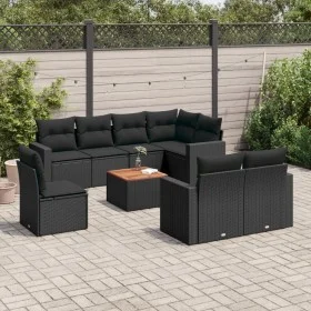 8-piece garden sofa set and black synthetic rattan cushions by , Garden sets - Ref: Foro24-3256545, Price: 617,80 €, Discount: %