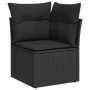 8-piece garden sofa set and black synthetic rattan cushions by , Garden sets - Ref: Foro24-3256566, Price: 494,67 €, Discount: %