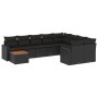 Garden sofa set 10 pieces with black synthetic rattan cushions by , Garden sets - Ref: Foro24-3256615, Price: 657,90 €, Disco...