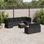 Garden sofa set 10 pieces with black synthetic rattan cushions by , Garden sets - Ref: Foro24-3256601, Price: 660,10 €, Disco...
