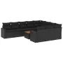 11-piece garden sofa set and black synthetic rattan cushions by , Garden sets - Ref: Foro24-3256629, Price: 674,49 €, Discoun...